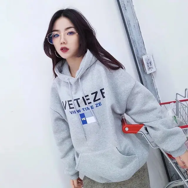 Hooded Sweater Women Long Sleeved Harajuku Style Student Black Pullover Coat 602Style - Shop at LoveMi