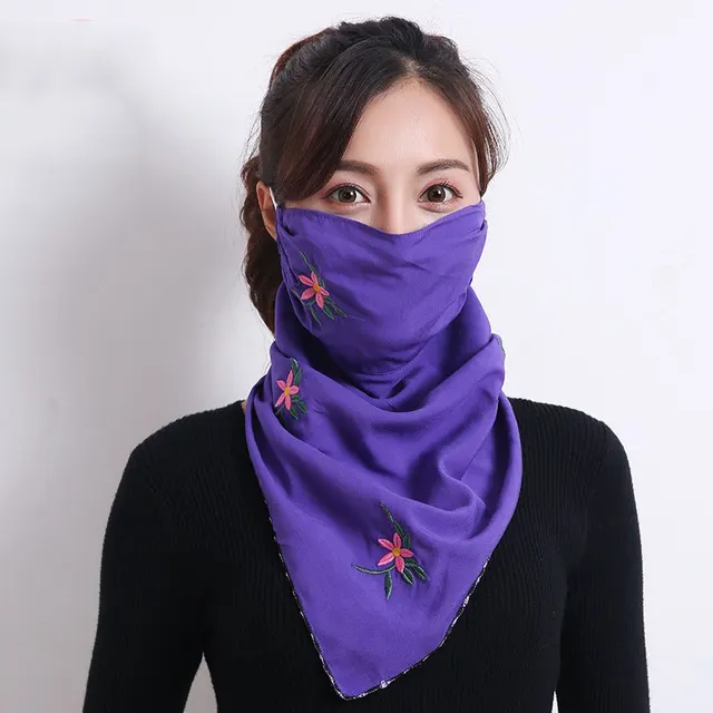 Mask sunscreen scarf Purple - Shop at LoveMi