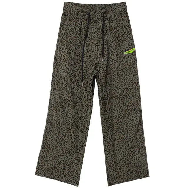 Leopard print casual pants Green - Shop at LoveMi