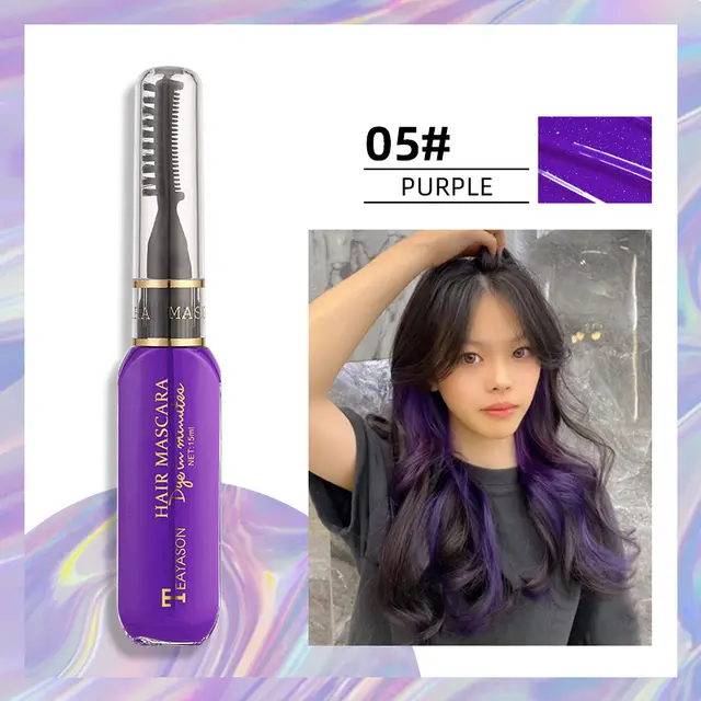 TEMPORARY WASHABLE HAIR COLOR WAX PEN Purple - Shop at LoveMi