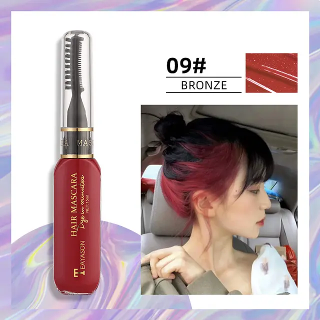 TEMPORARY WASHABLE HAIR COLOR WAX PEN Wine Red - Shop at LoveMi