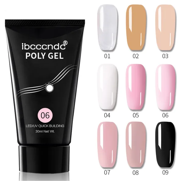 Cross border Solid state Extension Glue Matching Piece A Crystal Transparent False Nail Box Nail Extension Glue Color 09 - Shop at LoveMi