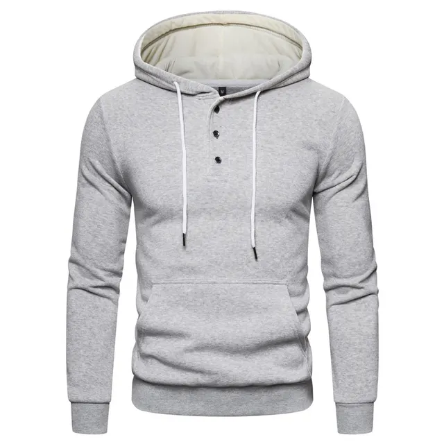European Size Quality Cotton Plush Casual Sweater Light Grey - Shop at LoveMi