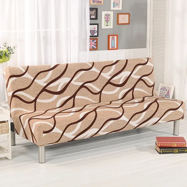 No armrest folding sofa bed cover Style 12 - Shop at LoveMi