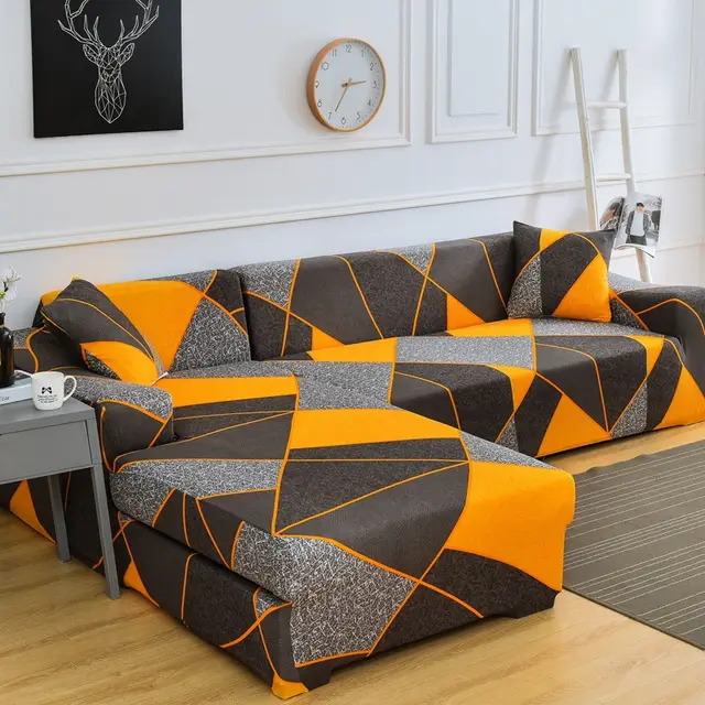 Elastic sofa cover Orange - Shop at LoveMi