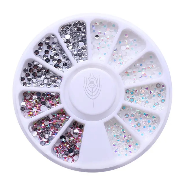 Resin diamond jewelry box nail stickers Picture Color - Shop at LoveMi