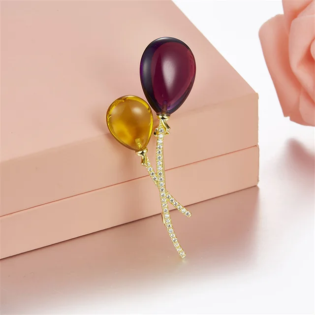 Confession balloon brooch Yellow - Shop at LoveMi