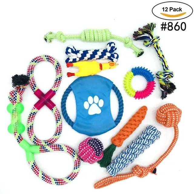 12 piece pet rope toy set 12Pcs - Shop at LoveMi
