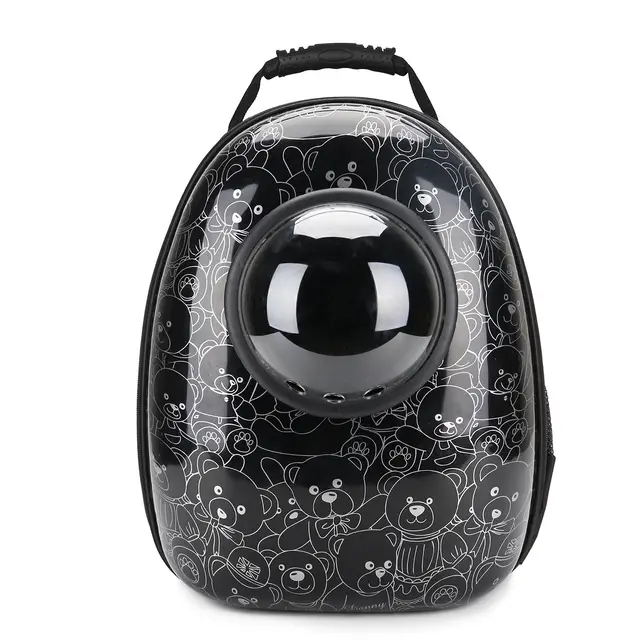 Pet bag, space capsule bag, out 6 Hole Black Bear - Shop at LoveMi