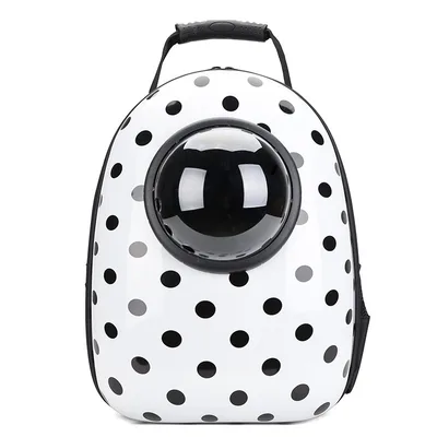 Pet bag, space capsule bag, out 6 Holes Black Dots - Shop at LoveMi