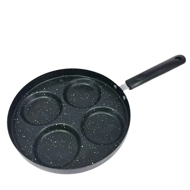Four hole Non stick Small Flat Bottom Fried Egg Dumpling Pot - Shop at LoveMi