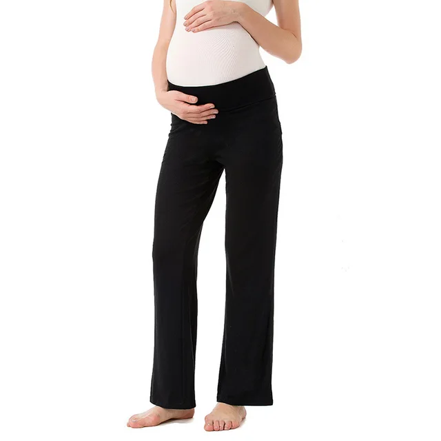 European and American casual maternity pants Black - Shop at LoveMi