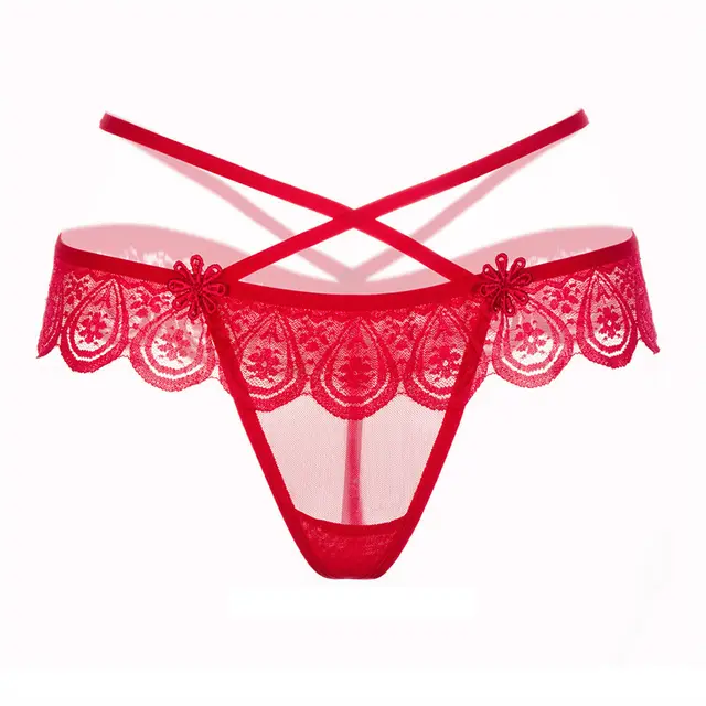 Sexy lace butterfly lace sexy underwear Red - Shop at LoveMi