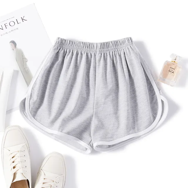 High waist three quarter pants women's sports shorts Grey - Shop at LoveMi