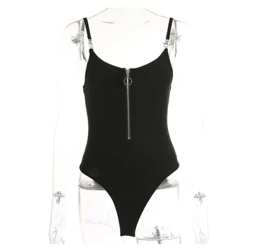 ZIPPER HOOKS BODYSUIT Zipper Hooks Bodysuit L - Shop at LoveMi