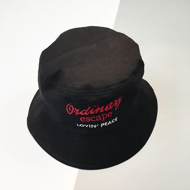 Women's summer letter embroidery hat Black - Shop at LoveMi