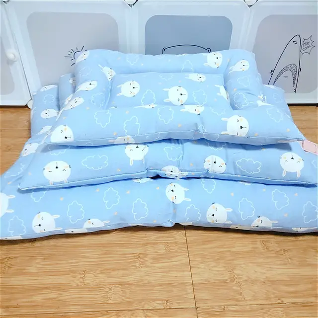Cute printed pet cushion Blue - Shop at LoveMi