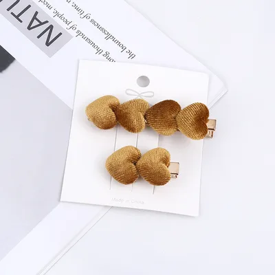 Women's Hairpin Set Cloth Art Korean Version Duck Yellow - Shop at LoveMi