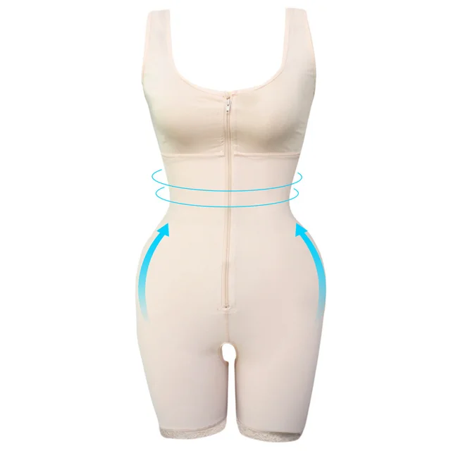 Women's Zipper Slimming Bodysuit Shapewear Skin - Shop at LoveMi