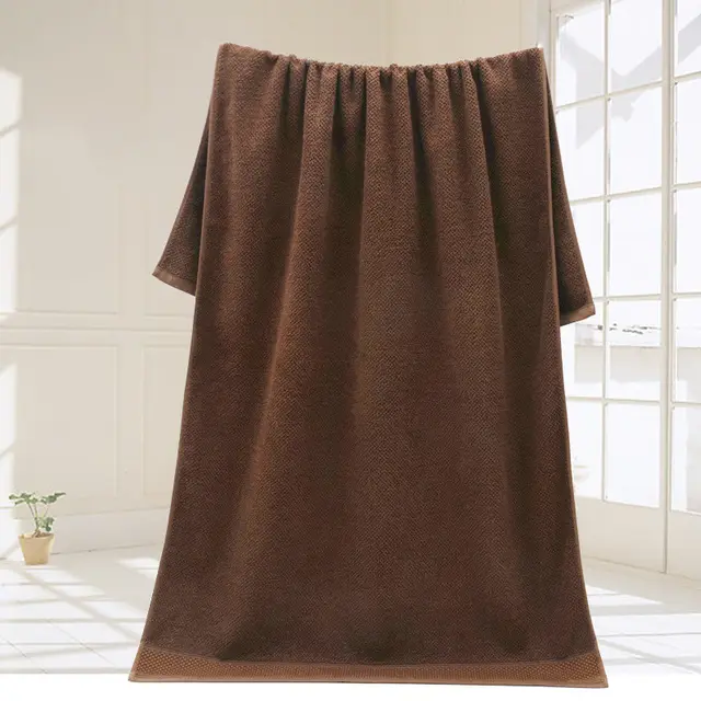 Pure cotton bath towel Dark Brown - Shop at LoveMi