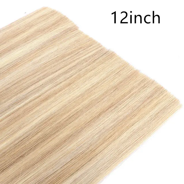 Real human hair seamless flat hair extension 12Inch - Shop at LoveMi