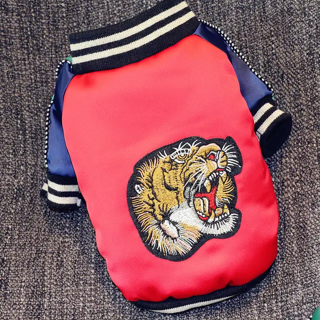 Tiger head and two legs pet clothes Red - Shop at LoveMi
