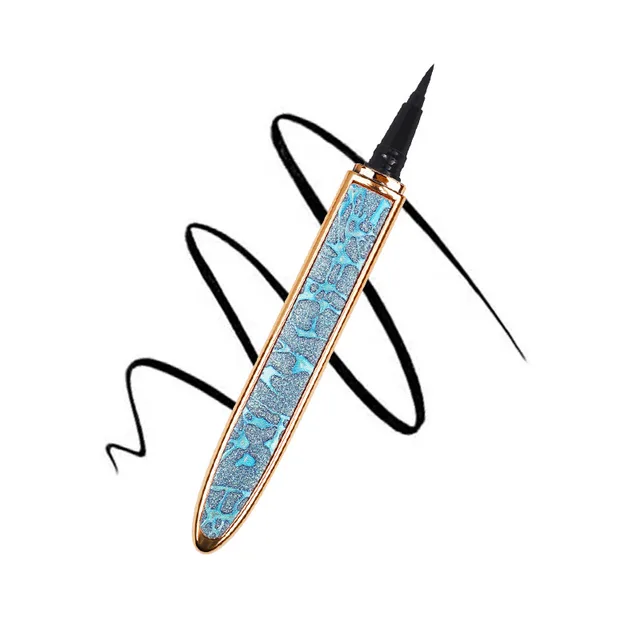 Magic Lashes Self adhesive Liquid Eyeliner Pen Glue free Magnetic free Makeup Eyelashes Tools Waterproof Eye Liner Pencil Blue - Shop at LoveMi