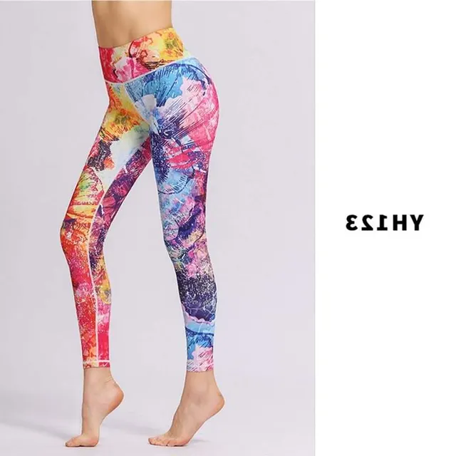 Tie dye printed yoga pants 2 Style - Shop at LoveMi