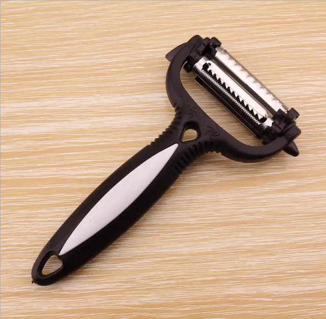 3 in1 Multifunctional 360 Degree Rotary Potato Peeler Black - Shop at LoveMi