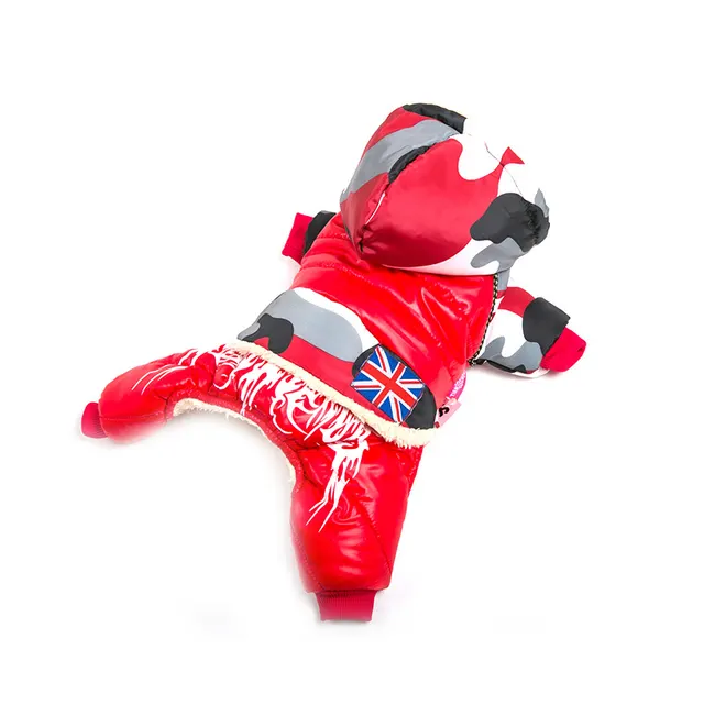 Dog winter warm coat clothes Red - Shop at LoveMi