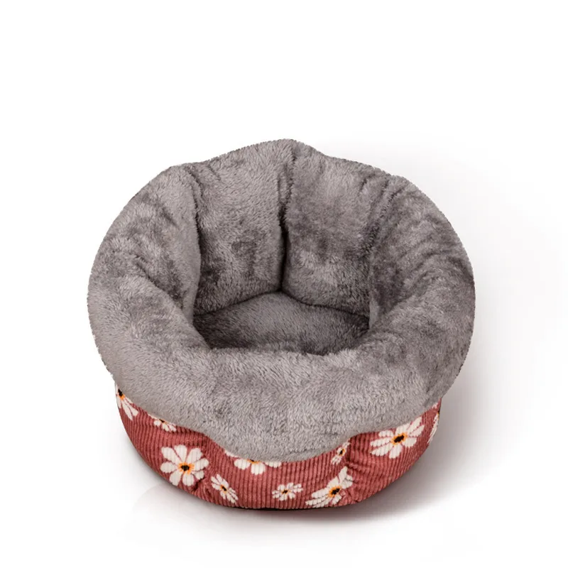Warm cat litter in winter - Red Flower