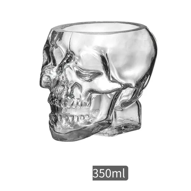Glass Skull Wine Glass Whiskey Spirits Special Shaped Wine Glass 350Ml - Shop at LoveMi