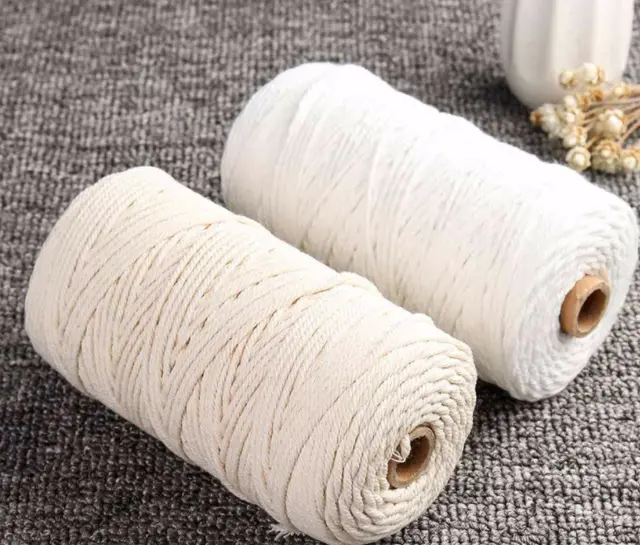 White cotton cord tied decorative cord White - Shop at LoveMi