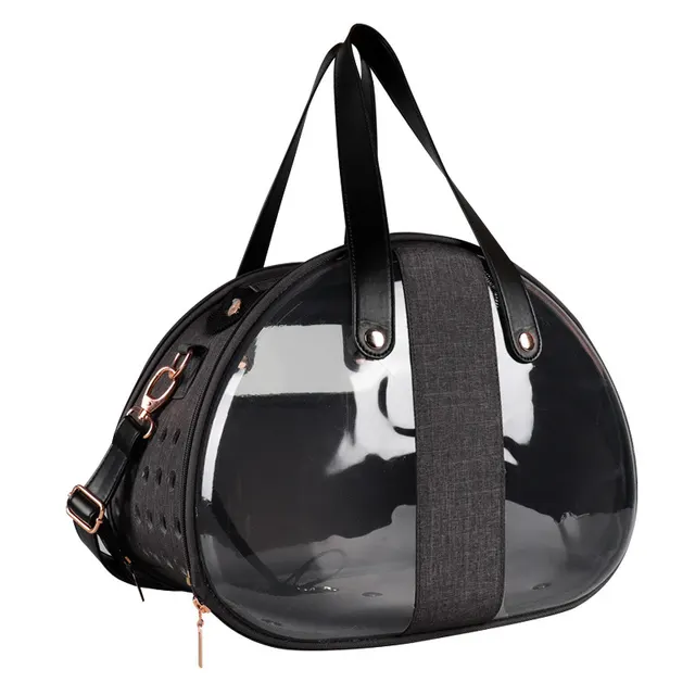 Transparent cat and dog backpack Dark Grey - Shop at LoveMi