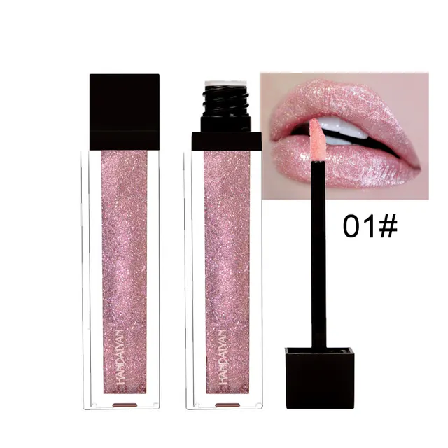 Pearlescent Colorful Lip Gloss Pink 01 - Shop at LoveMi