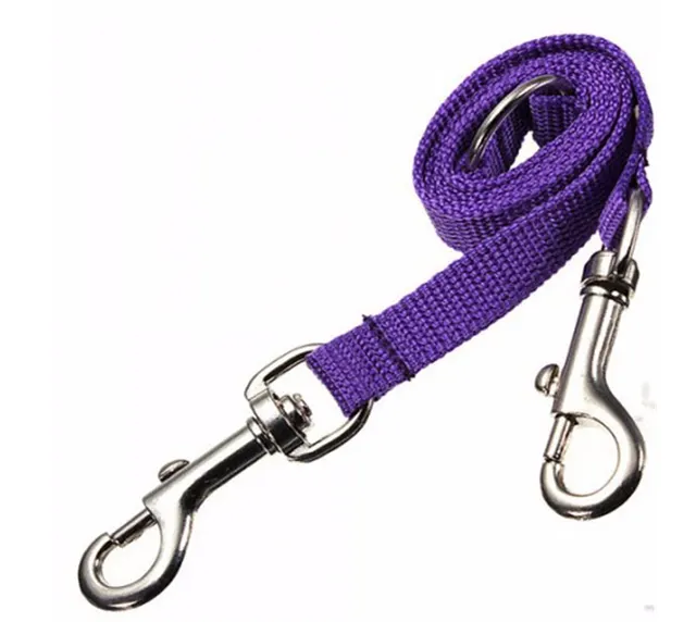 WALK 2 Two DOGS Leash COUPLER Double Twin Lead Walking Leash China Purple - Shop at LoveMi