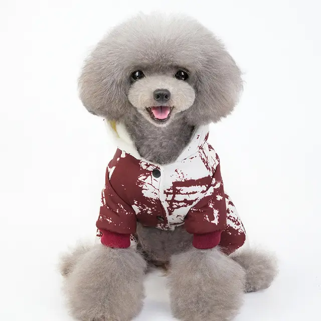 Dark camouflage pet clothes Wine Red - Shop at LoveMi