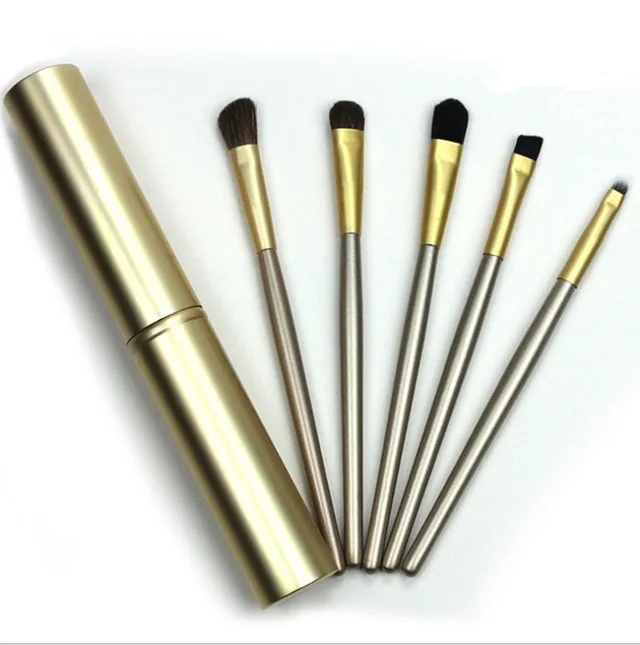 Travel Portable Mini Eye Makeup Brushes Gold - Shop at LoveMi