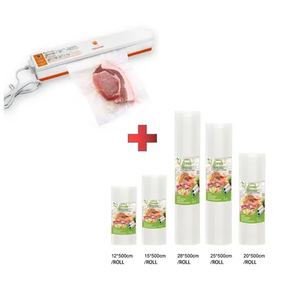 Household Vacuum Sealing Machine Orange With 5Rolls - Shop at LoveMi