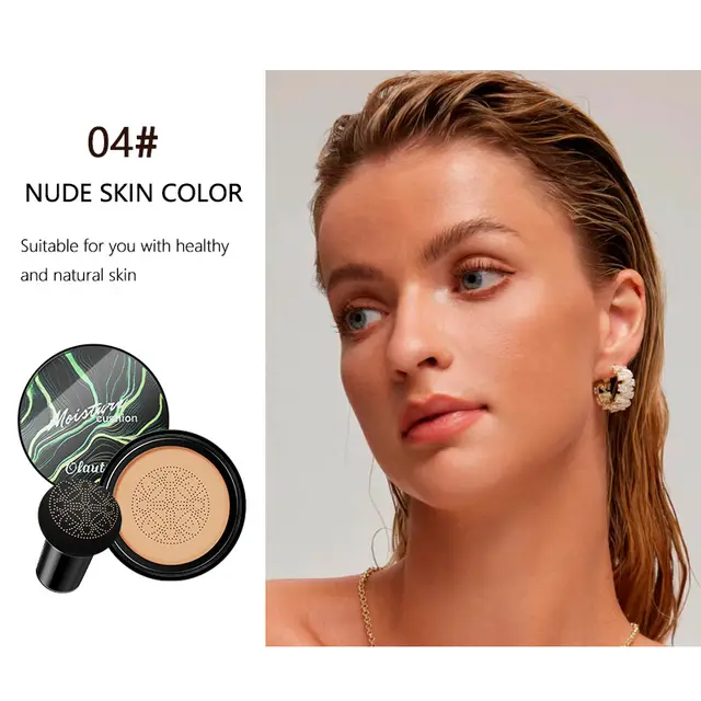 Cushion Cream Repair Concealer Isolation Liquid Foundation Waterproof And Sweatproof CC Cream Cosmetics Makeup Foundation 04 Nude Color - Shop at LoveMi
