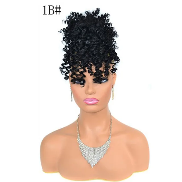 Fluffy short hair wig Black - Shop at LoveMi