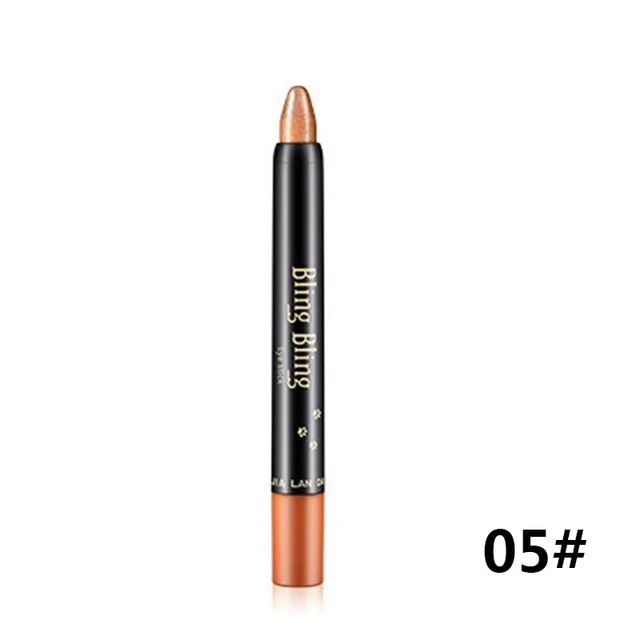Pearlescent Silkworm Eyeshadow Pen Lasting Waterproof And Not Blooming Shiny Pearlescent Gel Pen 15 Color Eye Shadow Pen 5Style - Shop at LoveMi