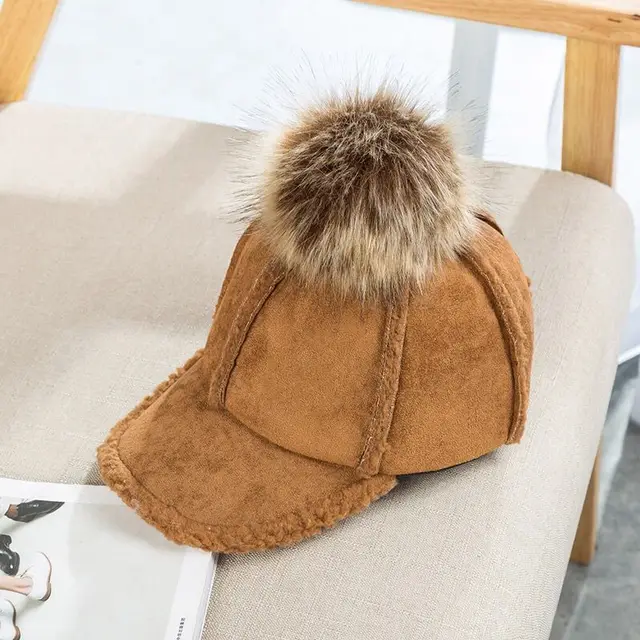 Suede parent child baseball cap Child Coffee - Shop at LoveMi