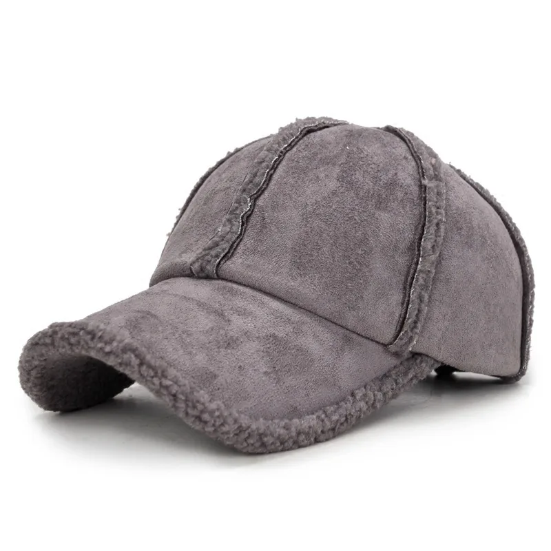 Suede parent-child baseball cap - Grey