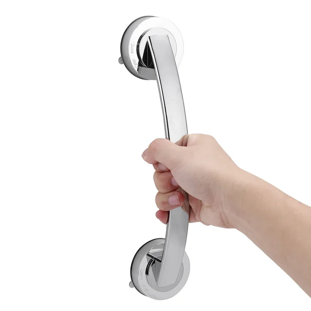 Seamless suction cup type glass door handle Silver - Shop at LoveMi