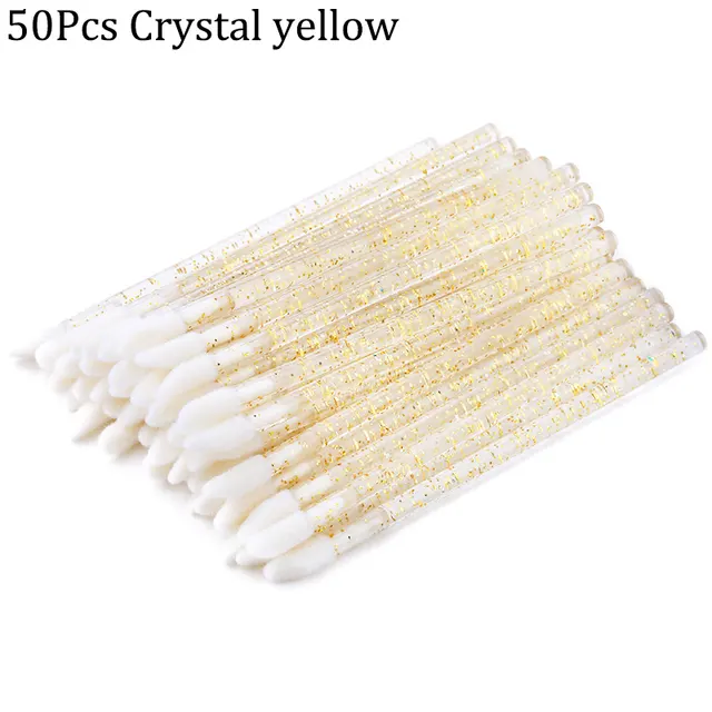 Crystal rod lip brush red brush lip gloss brush Yellow - Shop at LoveMi