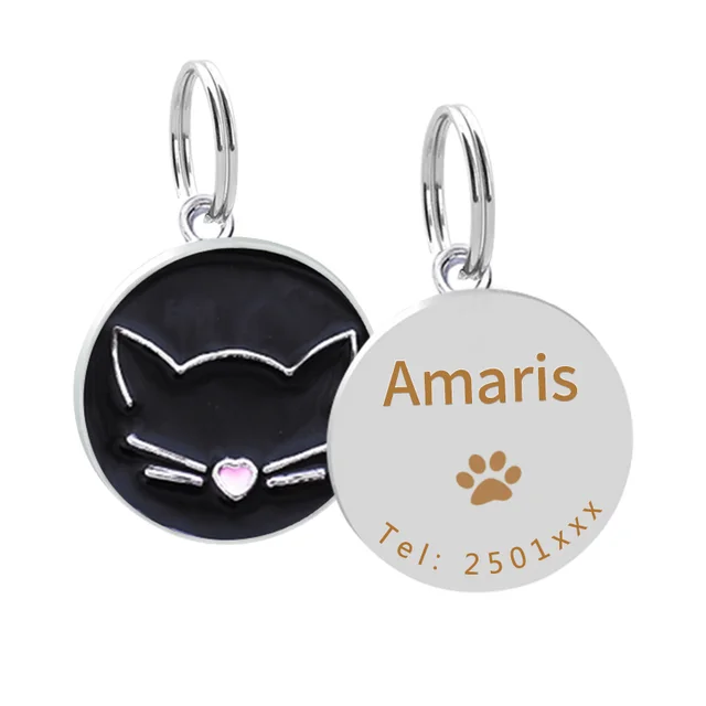 Pet collar pendant Black - Shop at LoveMi
