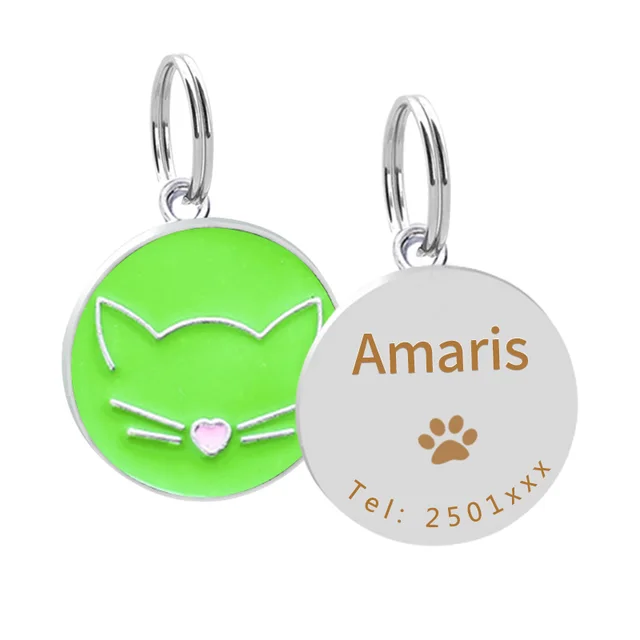 Pet collar pendant Green - Shop at LoveMi