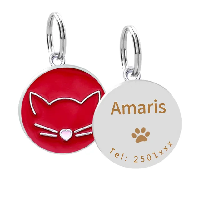 Pet collar pendant Red - Shop at LoveMi