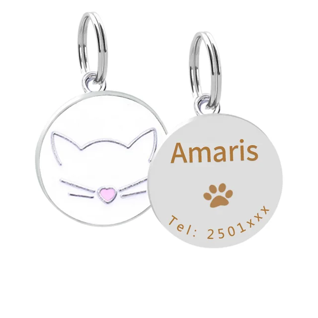 Pet collar pendant White - Shop at LoveMi